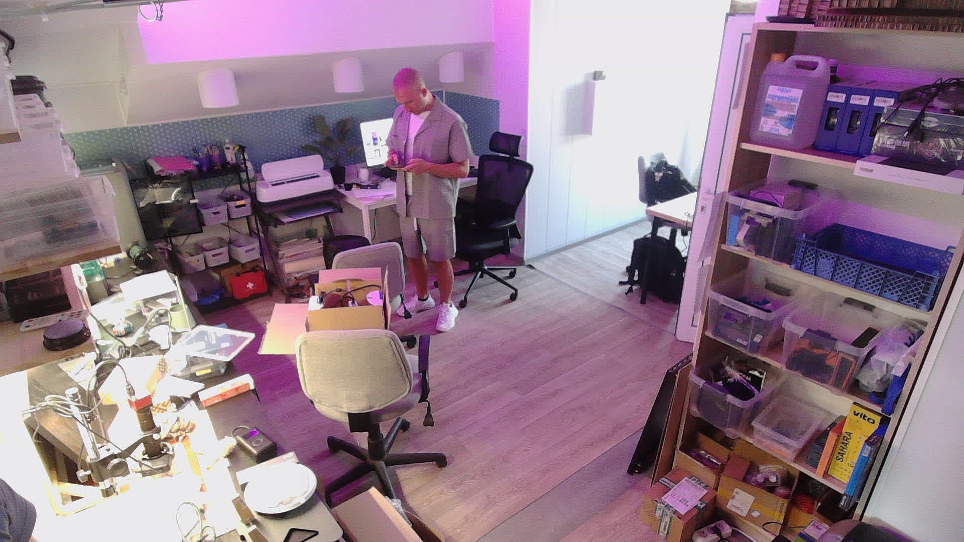 The space through the webcam